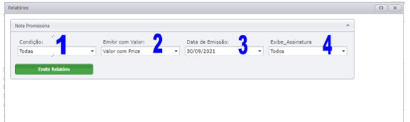 Parâmetro Nota Promissória 